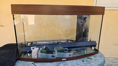Acquario Juwel curvo color legno