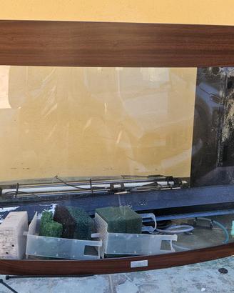 Acquario Juwel curvo color legno