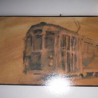 Quadro olio su cartone paolo del giudice