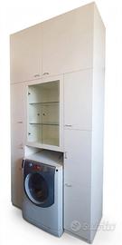 Mobile bagno coprilavatrice VERO LEGNO 