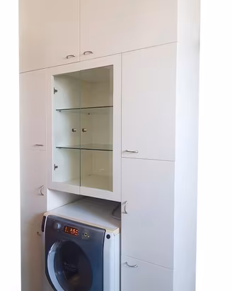 Mobile bagno coprilavatrice VERO LEGNO 