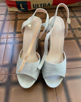Sandali Argento Glitter ANA SCARPE n. 40