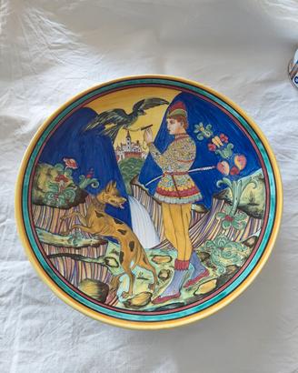 Serafino Volpi Deruta Grande Piatto anni '50 