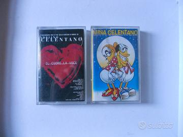Celentano lotto 2 cassette audio originali + Mina