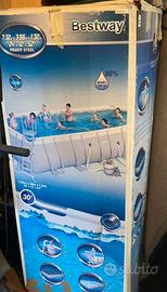 Piscina fuori terra 7,32x3,66x1,32m - Come nuova