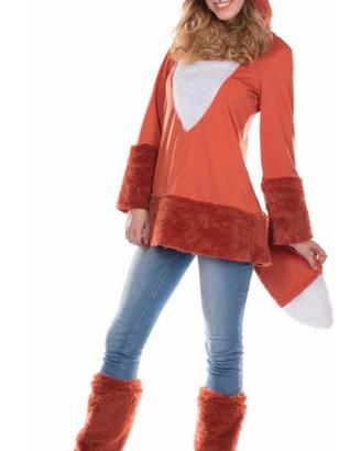 Costume volpe da donna con scaldamuscoli