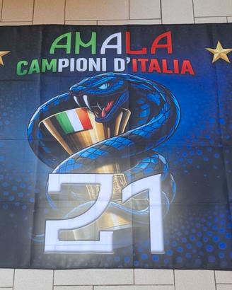 Bandiera Inter 150x90 Campioni D'italia 2025/2026