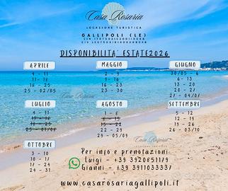 Casa Rosaria - Gallipoli a soli 100mt dal mare