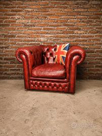 Poltrona club Chester Chesterfield club vera pelle