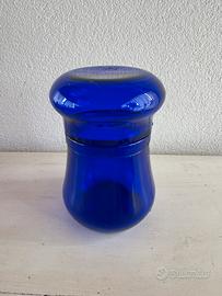 Barattolo vetri blu Bormioli