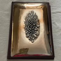 Porta rubrica telefonica con placca in argento 925