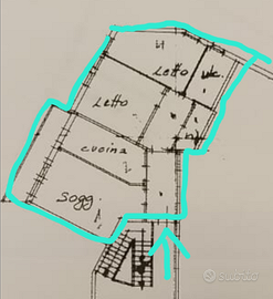 3 camere zona chiesanuova vicino tram