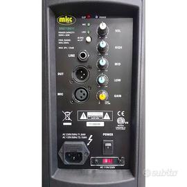 MKC SKFP210A COPPIA CASSE AMPLIFICATE ATTIVE