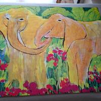 poster >Walasse Ting "Elephants Amoureux"