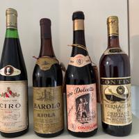 Bottiglie vino d'annata