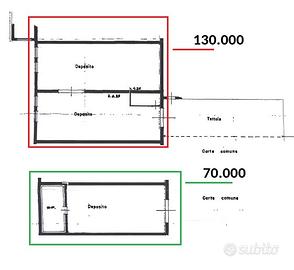 Capannone deposito con rendita