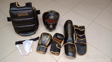 Kit protezioni kick boxing bambini