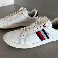SCARPE SNEAKERS TOMMY HILFIGER BIANCHE UOMO Nr.40