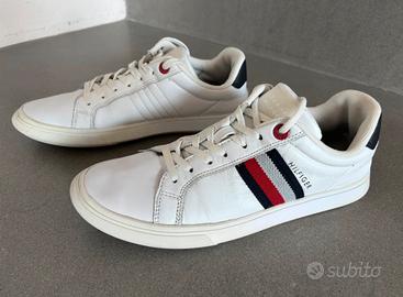 SCARPE SNEAKERS TOMMY HILFIGER BIANCHE UOMO Nr.40