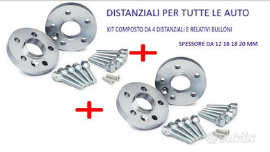 Distanziali per tutte le  auto 10 12 16 18 20 mm