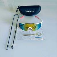 Occhiali Sportivi Giant Bianco/Rosso (Nuovi)