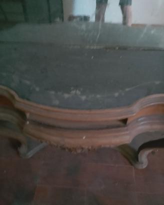 baule letto in ferro e spechiera