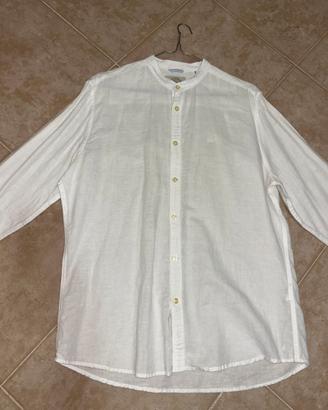 Camicia 100% lino Springfield uomo, bianca tg L