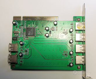 USB 2.0 Card Espansione Host Controller 6 porte