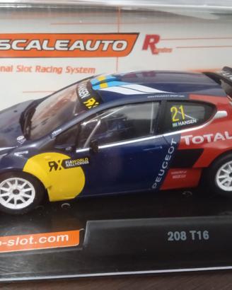Slotcar  Scaleauto Peugeot 208 wrx  Nuova