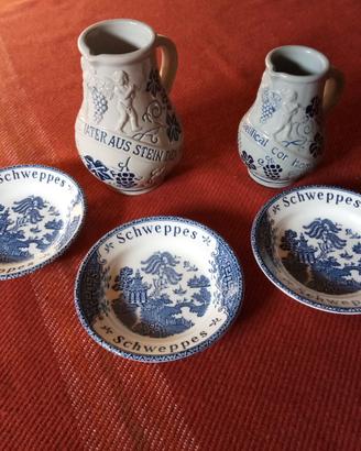 Due brocche Germania e 3 piattini Inghilterra