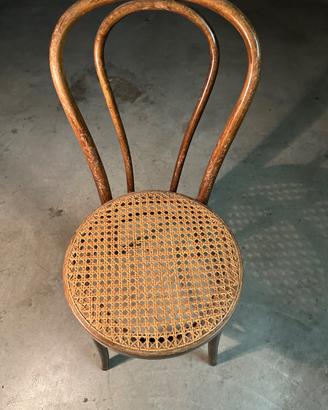 Sedia vintage modello N. 14 stile Thonet - Paglia