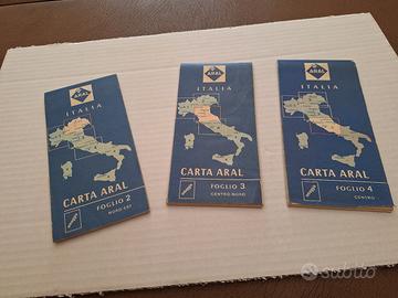 Carte stradali Italia "benzina Aral" 1967