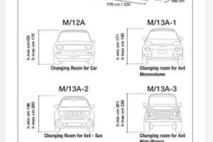 Cabina/Veranda spogliatoio  maggiolina