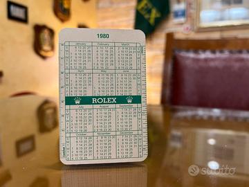 Calendario Rolex Card Vintage 1980-1981