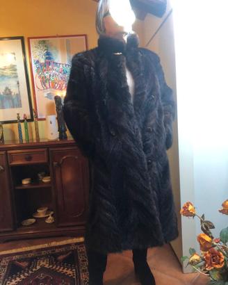 Pelliccia Visone scuro con bottoni  tg. 44