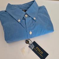 Ralph Lauren Camicia Small Slim Fit Azzurra Nuova
