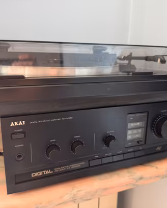 Giradischi Pioneer + Amplificatore Akai