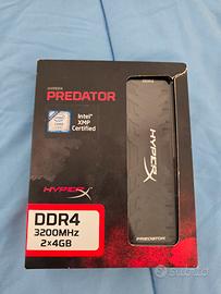 HyperX Predator Kit 8GB 2x4GB 3200MHZ