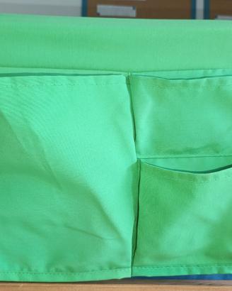 Tasca contenitrice per letto verde 