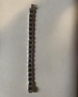 Bracciale argento e agata