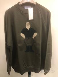 felpa uomo vignetta Craxi di Forattini