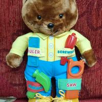 Orsetto Peluche Carpentiere Anni '80