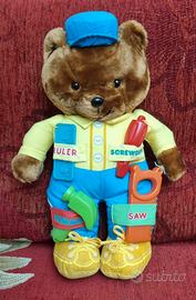 Orsetto Peluche Carpentiere Anni '80