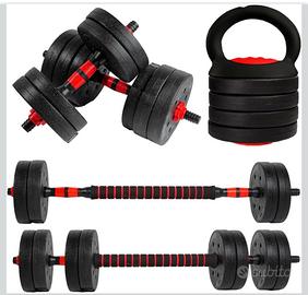 Pesi manubri regolabili con dischi 30 kg
