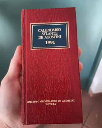 Calendario Atlante De Agostini [EDIZIONE del 1991]