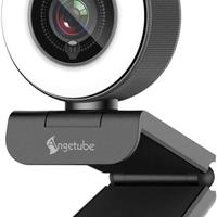 Angetube Streaming HD Webcam 1080P con Anello di L