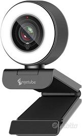 Angetube Streaming HD Webcam 1080P con Anello di L