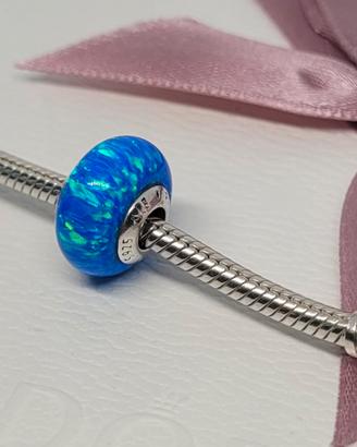 Charm Pandora Originale Opale Oceano Blu Intenso 