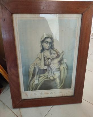 Antico quadro Madonna del Carmine 57x42 cm 