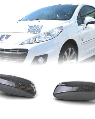 FRECCIE SPECCHIO PER PEUGEOT CITROEN LED NERO FUMÈ